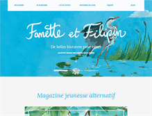 Tablet Screenshot of fanette-et-filipin.com